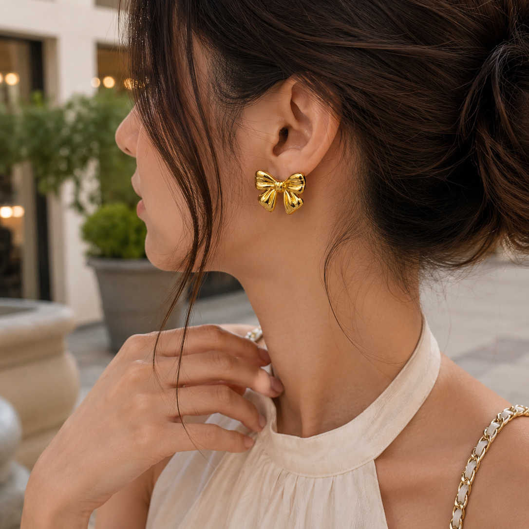 Bow Stud Earring