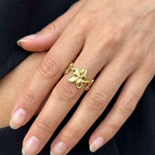 Adjustable Floral Ring