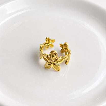 Adjustable Floral Ring